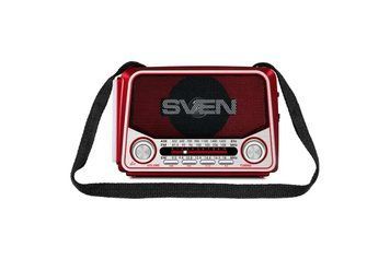 Портативний радіоприймач SVEN SRP-525 &ndash; FM радіо, USB, MicroSD, акумулятор &mdash; для дому, офісу та мобільного використання &mdash; код SVEN SRP-525 RED radio SVEN SRP-525 RED radio фото