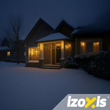 Вуличні світильники теплий білий гірлянда 100LED 4м Izoxis 26858 26858 фото