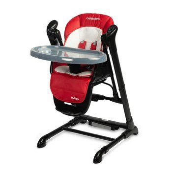 Крісло-гойдалка + стільчик для годування Caretero INDIGO Black Wine Hnrt_4859 фото