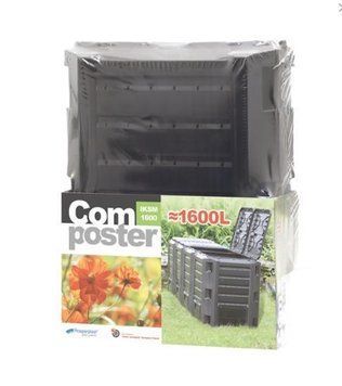 Компостер садовий PROSPERPLAST 4модулі 1600 л чорний Польща PIKSM1600C-S411 фото