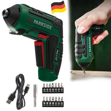 Професійна акумуляторна викрутка, шурупокрут Parkside PAS 4 D7 (4 V, 1500 mAh, 10 Nm, Німеччина) PAS 4 D7 фото