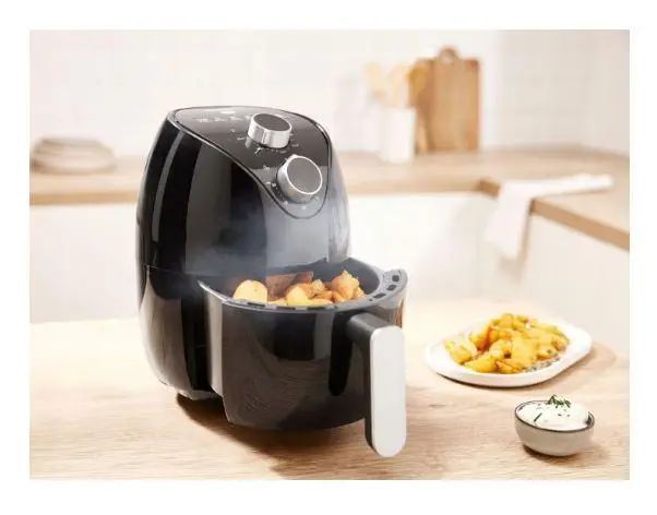 Аеро-фритюрниця air fryer SILVERCREST SHLF (1000 Вт, 1.8 л) Для смаження без додавання олії та жиру Німеччина 90514092 фото