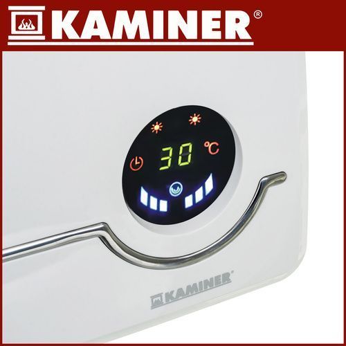 Настінна теплова завіса Kaminer AIRO 26389 White, 2000 Вт, Wi-Fi, PTC, пульт ДК, LED-дисплей 26389 фото