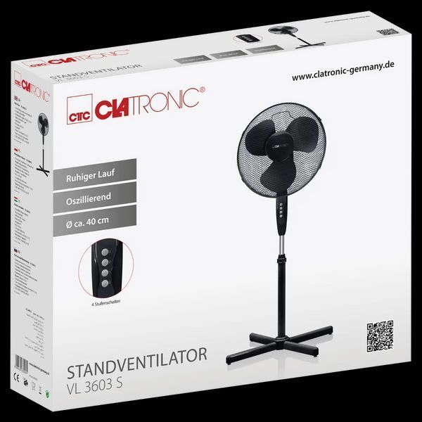Підлоговий вентилятор CLATRONIC VL- 3603 S black &mdash; для дому та офісу 3603 фото