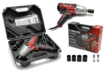 Гайковерт Mar-Pol M80489 ударний 1/2" мережевий 220 Вт 0.45 kW + насадки 4 ударные - 17. 19. 21. 22 M80489 фото