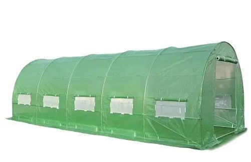 Теплиця садова, парник Польща 4x6x2 м 2-х дверна зелена 24м2 003349 фото