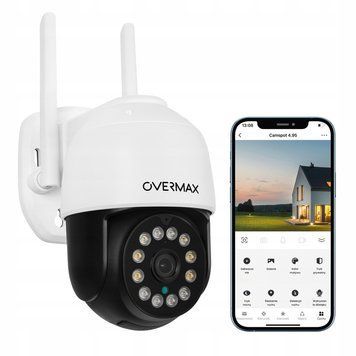 Вулична поворотна IP-камера Overmax Camspot 4.95 Wi-Fi 2.5K White Hnrt_4591 фото