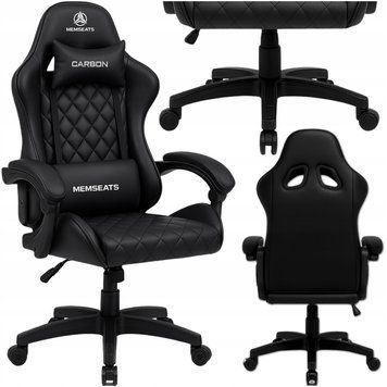 Крісло геймерське офісне Memseats Black (100019) 5009 фото