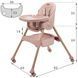 Стільчик для годування Kidwell KARIMI Pink Hnrt_4288 фото 2