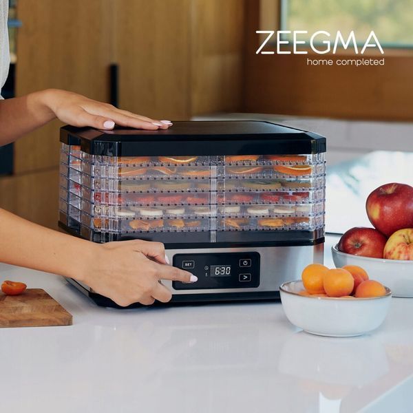 Сушіння дегідратор 500 Вт 6 сит для фруктів, овочів і грибів Zeeegma Dry Chef Silver Zeegma Dry Chef Silver фото