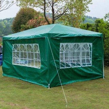 Альтанка 3x4 м водонепроникна з 4 боковими стінками Gazebo green 81817173 фото