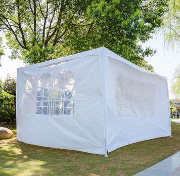 Альтанка 3x4 м водонепроникна з 4 боковими стінками Gazebo white 21524284 фото