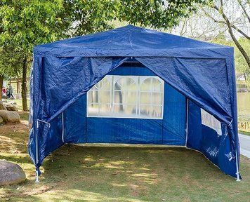 Альтанка 3x4 м водонепроникна з 4 боковими стінками Gazebo blue 30445717 фото