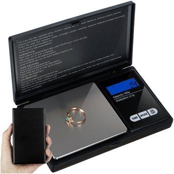 Кишенькові ювелірні ваги Ruhhy 23573 до 500 г, точність 0,1 г, LCD-підсвічування, захисна кришка 23573 фото