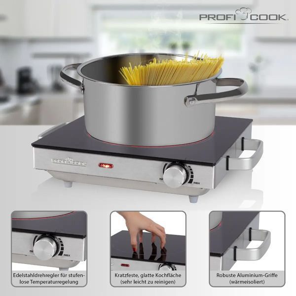 Інфрачервона плита Profi Cook PC-EKP 1210 (2000 Вт, Німеччина) 90272 фото