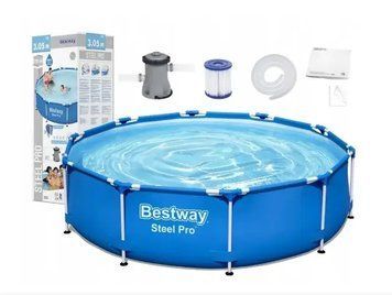 Круглий басейн-стійка Каркасний басейн Bestway 305 х 305 см 60424886 60424886 фото